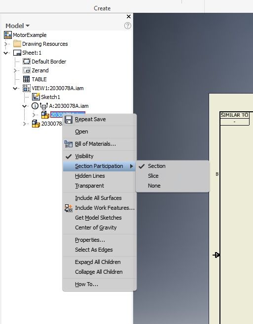 Inventor Model Will Not Show Up On Drawing When Section Is