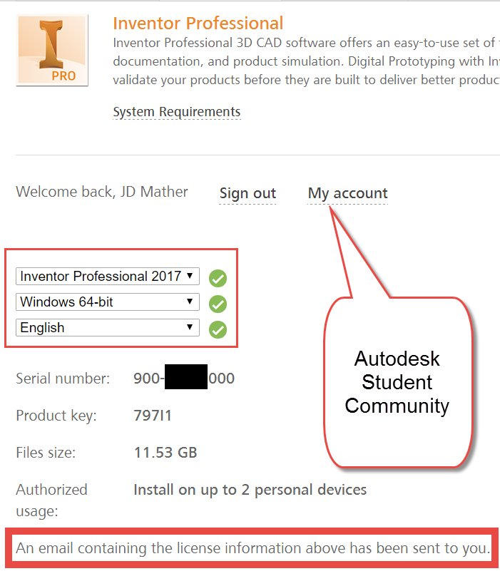 Install files for autodesk inventor professional 2017