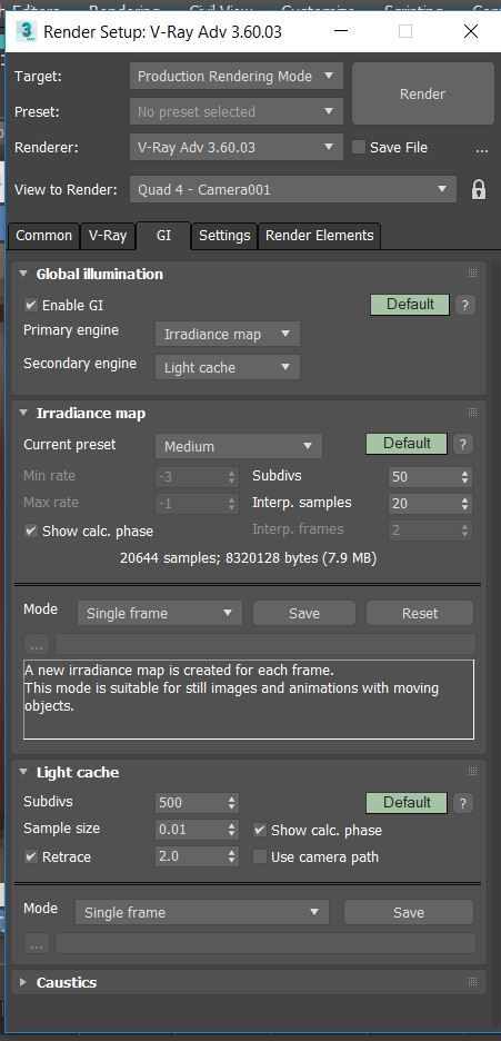 3ds max 2017 vray render presets
