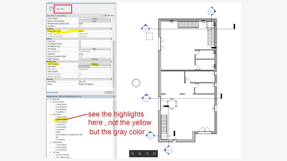 Solved Revit Floor Plan Showing Objects From Floor Above