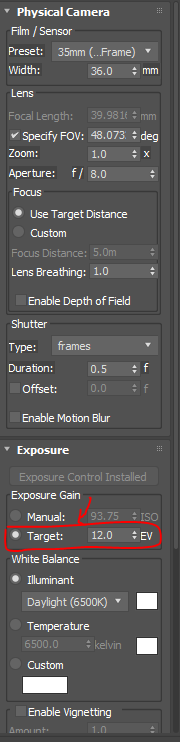 Solved 3ds Max 2018 Physical Camera F Number And Shutter